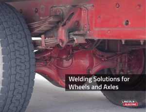 Welding Solutions For Wheels and Axles