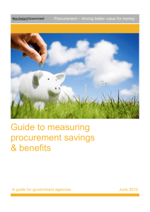 Guide to measuring procurement savings & benefits