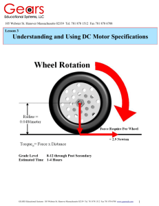 Understanding and Using DC Motor Specifications