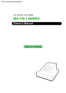 PREVIEW the TEC MA-156 Series owners manual