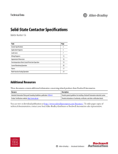 Bulletin 156 Solid-State Contactor Specifications