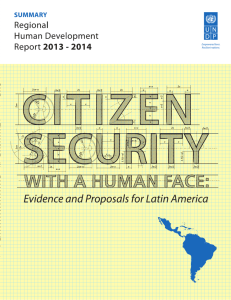 Citizen Security With a Human Face: Evidence and Proposals