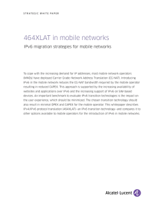 464XLAT in mobile networks