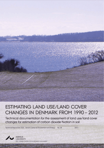 Estimating land use/land cover changes in Denmark from 1990 – 2012
