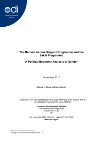 3 The Benazir Income Support Programme and the Zakat
