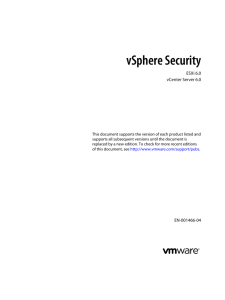 vSphere Security - ESXi 6.0