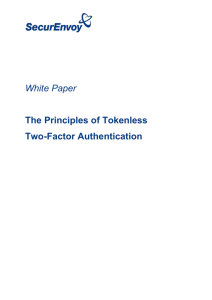 White Paper The Principles of Tokenless Two