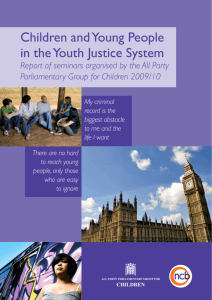 Children and Young People in the Youth Justice System