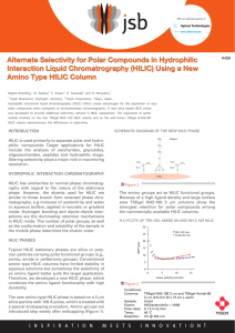 Alternate Selectivity for Polar Compounds in Hydrophilic Interaction