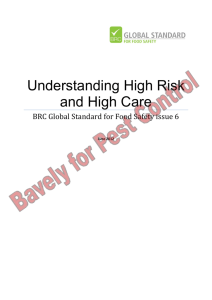 Understanding High Risk and High Care