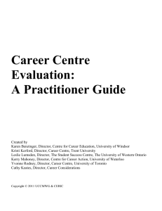 Career Centre Evaluation: A Practitioner Guide