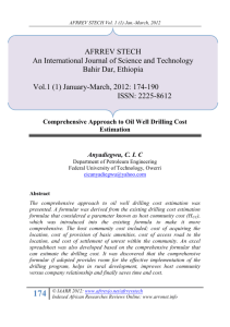 12. Comprehensive Approach to Oil Well Drilling Cost Estimation