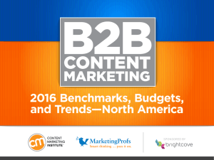 2016 Benchmarks, Budgets, and Trends—North America