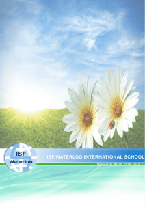 ISF WATERLOO INTERNATIONAL SCHOOL