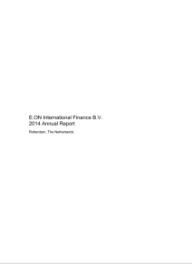 E.ON International Finance B.V. 2014 Annual Report