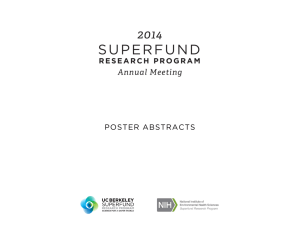 Poster Abstracts - Superfund Research Program