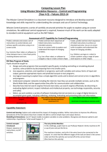 Control and Programming - Fen Ditton Primary School