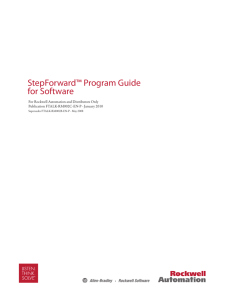 StepForward Guide for Software