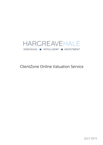 ClientZone Online Valuation Service