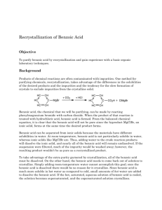 Exp-Recyst of Benzoic Acid 1
