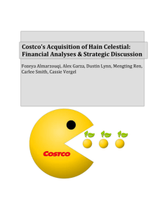 Costco's Acquisition of Hain Celestial: Financial Analyses