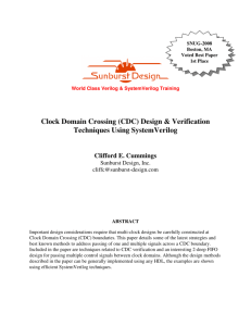 Clock Domain Crossing (CDC)