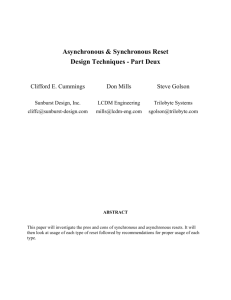 Asynchronous & Synchronous Reset Design