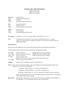 520 syllabus - OSU Chemistry