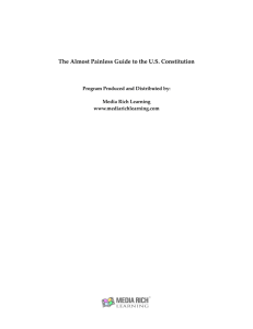 The Almost Painless Guide to the U.S. Constitution