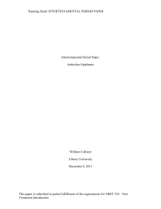 Intertestamental Period Paper