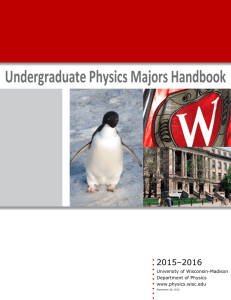 Undergraduate Physics Majors Handbook