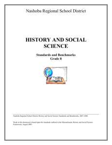 HISTORY AND SOCIAL SCIENCE Standards and Benchmarks