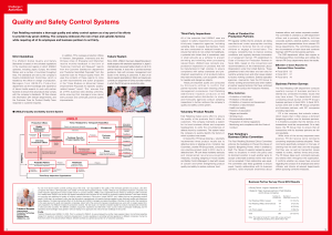 Quality and Safety Control Systems