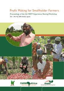 Profit Making for Smallholder Farmers