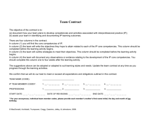 Student Team Contract Tool