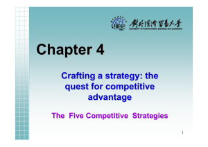 What Is “Competitive Strategy”?