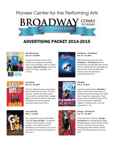 Advertising Packet 2014-2015 - Pioneer Center for the Performing Arts