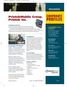 PrintekMobile Group, Printek Inc.
