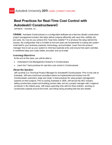 Best Practices for Real-Time Cost Control with Autodesk