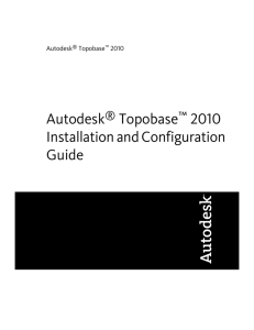 Installing Autodesk Topobase