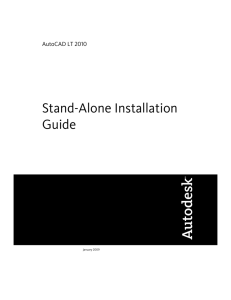 AutoCAD LT 2010 Stand-Alone Installation Guide