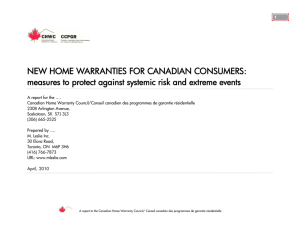 New Home Warranties for Canadian Consumers: Measures to