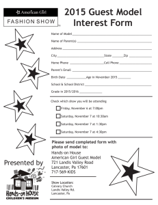 2015 Guest Model Interest Form