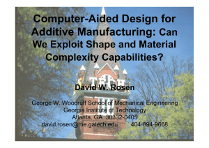 Computer-Aided Design for Additive Manufacturing: Can We Exploit