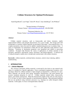 Cellular Structures for Optimal Performance