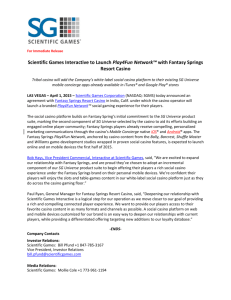 Scientific Games Interactive to Launch Play4Fun Network™ with