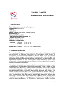 Syllabus - International Management - May 24, 2012x