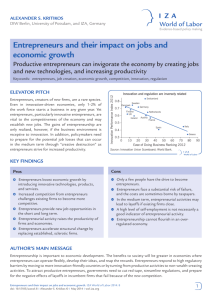 entrepreneurs and their impact on jobs and economic growth