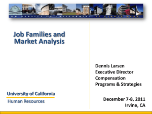 Job Families and Market Analysis
