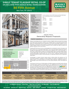 85 Fifth Avenue - Massey Knakal Realty Services, Inc.